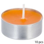 ATMOSPHERA MIRISNA LUČICA NINA EGZOTIČNO VOĆE 3,7X1,5CM VOSAK/ALUMINIJ NARANČASTA SET 10/1