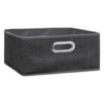 FIVE siva kutija za odlaganje Modul 31x31x15 cm od polipropilena s bočnim ručkama
