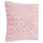 ATMOSPHERA UKRASNI JASTUK FAKE FUR 45X10X45CM POLIESTER  ROZI