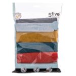 FIVE KRPE ZA ČIŠĆENJE 5/1 30X30X0.1CM POLIESTER VIŠE BOJA