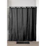 TENDANCE ZAVJESA ZA KADU S INTEGRIRANIM ALKAMA 180X200CM POLIESTER, CRNA
