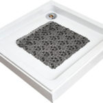 TENDANCE PODLOGA ZA KADU 50 x 50 cm PVC, SIVA BUBBLES