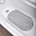 TENDANCE PODLOGA ZA KADU 69 x 36 cm PVC, PROZIRNO SIVA BUBBLES