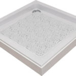 TENDANCE PODLOGA ZA KADU 50 x 50 cm PVC, BIJELA BUBBLES