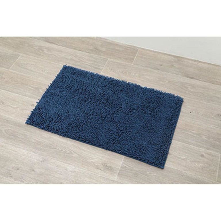 TENDANCE plavi kupaonski tepih od mikrofibre dimenzija 50x80 cm