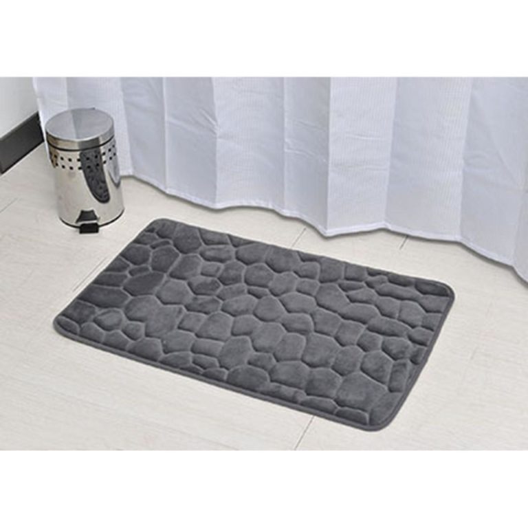 Tendance kupaonski tepih Pebble 50x80 cm od memorijske pjene u tamno sivoj boji