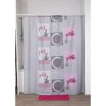 TENDANCE ZAVJESA ZA KADU + 12 BIJELIH PP KUKICA 180X200CM POLIESTER, NAIA