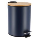 TENDANCE KANTA ZA SMEĆE NA PEDALU 2,5L SOFT CLOSE METAL-BAMBUS, PLAVA