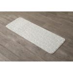 TENDANCE KUPAONSKI TEPIH PEBBLE 45X120 CM MEMORIJSKA PJENA, PRLJAVO BIJELA