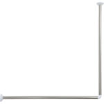 TENDANCE KUTNI DRŽAČ ZAVJESE ZA KADU 80X80 CM INOX