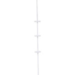 TENDANCE TELESKOPSKA POLICA S 3 KOŠARICE 6,4X15X61,9CM, METALNA, BIJELA