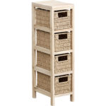 TENDANCE ORMARIĆ SA 4 LADICE 64,5X17X24 CM, MDF, NATUR