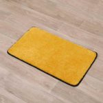 TENDANCE KUPAONSKI TEPIH 45X75 CM, MIKROFIBRA, ŽUTI SA CRNIM OBRUBOM