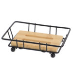 TENDANCE KOSARICA ZA SAPUN METALNA, METAL, BAMBUS/CRNA