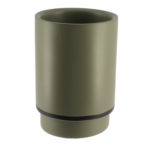 TENDANCE ČAŠA RAVENA, POLIRESIN, KHAKI-CRNA