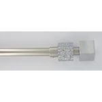 LUANCE SET KARNIŠA, RAZVLAČNI, O16-19, 120-210 CM, CUBIQUE - SREBRNA