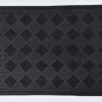 LUANCE OTIRAČ DREW 40X60CM CHECKED PATTERN GUMENI - CRNI