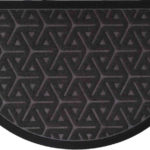 LUANCE OTIRAČ WILSON 45X75CM POLUMJESEC SHAPE POLYESTER/GUMENI - DARK SIVI