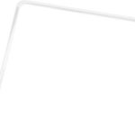 TENDANCE aluminijski bijeli kutni držač zavjese za kadu 80x80 cm