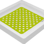 TENDANCE PODLOGA ZA KADU SA RUPICAMA 50X50CM PVC, ŽUTO ZELENA
