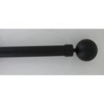 LUANCE SET KARNIŠA, RAZVLAČNI, O25-28, 210-380 CM, GAIA - CRNA