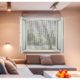 LUANCE komarnik s magnetom 170x180 cm od platna bijelo crno