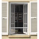 LUANCE komarnik za prozor 80x100 cm od platna u bijelo-crnoj boji