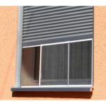 LUANCE sivi komarnik s podesivim okvirom za prozor dimenzija 70x50 cm