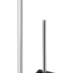 FERIDRAS DRŽAČ TOLETNOG PAPIRA I WC ČETKE 70,5 cm, KROMIRANI ČELIK /PVC/KALJANO STAKLO, SIVI