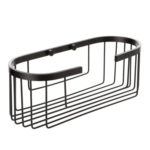 TATAY ZIDNA POLICA OVALNA 12x11,5x30cm ALUMINIJ, CRNA