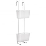 TATAY VISEĆA DVOSTRUKA POLICA ZA TUŠ 20x13x59cm PP INOX, STANDARD DUO