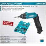 Makita aku izvijač DF001DW (3.6V,Li-ion,4Nm)