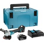 Makita DGA504RTJ akumulatorska kutna brusilica s koferom, punjačem i 18V Li-ion baterijama