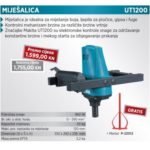 Makita mješač UT1200 (960W,M14,max.fi 120mm)