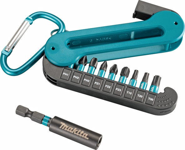 Makita Impact BLACK set bitova 10 komada s magnetnim držačem E-12005