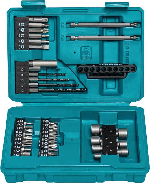 Makita 42-dijelni set bitova i svrdala E-13166 u plastičnom kućištu