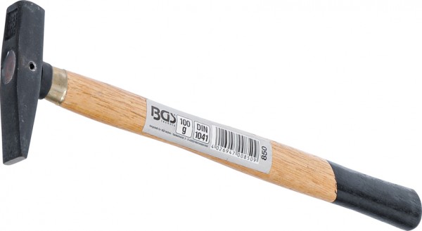 BGS bravarski čekić 100g pro+ 850 s drvenom ručkom i crnom kovanim glavom