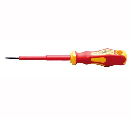 BGS odvijač VDE 1000V plosnati 3x75mm pro+ 4925 R! BGS VDE plosnati odvijač 3x75mm s dvokomponentnom drškom