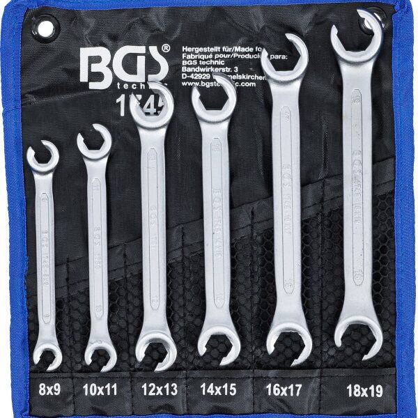 BGS set ključeva za lajtunge 6 komada 8x9 do 18x19 mm