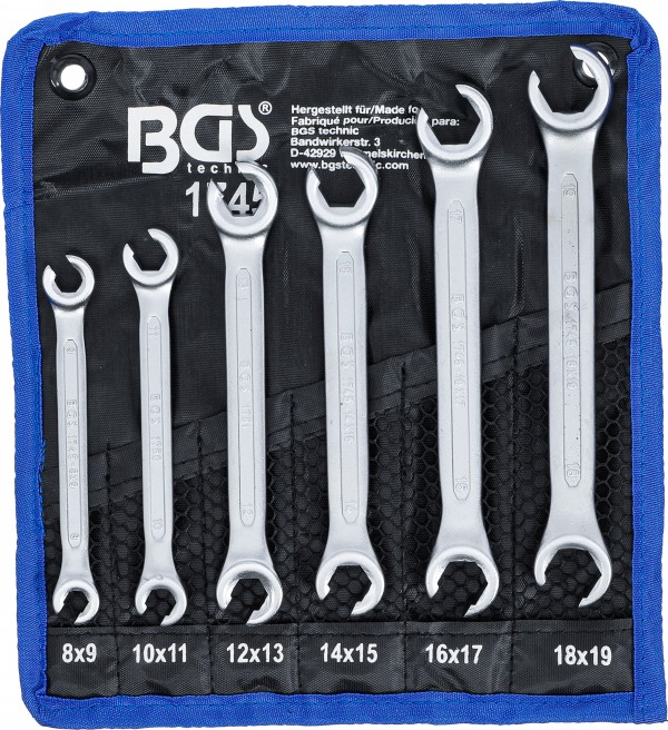 BGS Set ključeva za lajtunge 8x9-18x19 6kom 1745 bp23 BGS set ključeva za lajtunge 6 komada 8x9 do 18x19 mm
