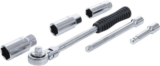 BGS Set ključeva za svječice 16-18-21mm 6dj. Kraft. 137 bp23 BGS set ključeva za svjećice s umetcima 16 18 21 mm i produžecima