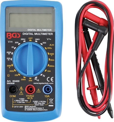 BGS Multimetar digitalni AC/DC 250V pro+ 63400 BGS digitalni multimetar AC DC 250V pro plus 63400