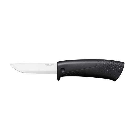 FISKARS građevinarski nož s crnom ručkom i integriranom oštrilicom model 1023617