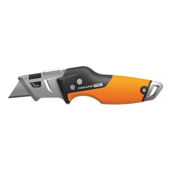 FISKARS skalpel preklopni CarbonMax 1027224 FISKARS preklopni skalpel CarbonMax 1027224 s metalnim kućištem i SoftGrip drškom
