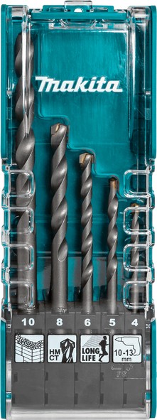 Makita 5-dijelni komplet svrdala za beton 4-10 mm E-11536