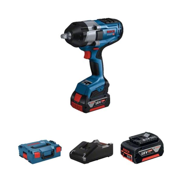 Bosch GDS 18V-1000 2x5.0 Ah, Udarni stezač, L-Boxx, 06019J8304