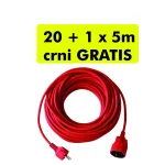 BRENNENSTUHL Brennenstuhl produžni PVC kabel 3x1,5mm2, 20m, crveni<br> B1162040