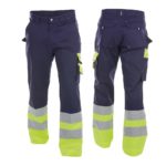 Dassy Hlače radne OMAHA 300g navy/žute br. 54