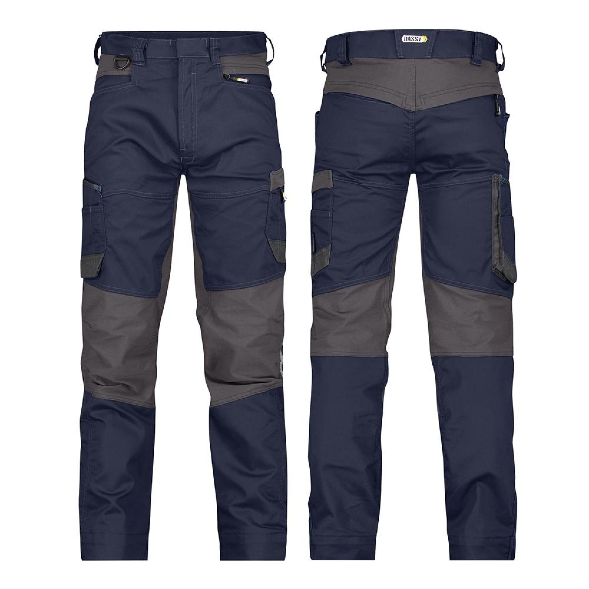 62434.44 DASSY HELIX radne hlače midnightblue i sive boje veličina 44