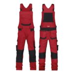 DASSY Hlače radne farmer TRONIX crveno/crne br. 52